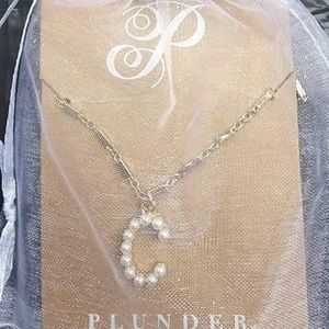 Plunder "C" necklace new
